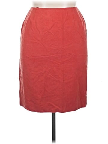 Linda Allard Ellen Tracy Silk Skirt (view 1)