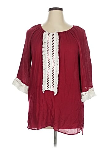 Indigo Soul 3/4 Sleeve Blouse (view 1)
