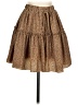 Shein Animal Print Brown Casual Skirt Size 4 - photo 1