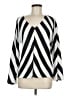 INC International Concepts 100% Polyester Silver Long Sleeve Blouse Size M - photo 1