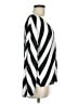 INC International Concepts 100% Polyester Silver Long Sleeve Blouse Size M - photo 4