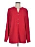 Susan Graver Red Long Sleeve Blouse Size 8 - photo 1
