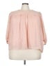 Ophelia Roe 100% Polyester Pink 3/4 Sleeve Blouse Size 3X - photo 1