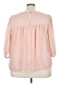 Ophelia Roe 100% Polyester Pink 3/4 Sleeve Blouse Size 3X - photo 2