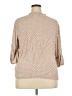 Old Navy 100% Rayon Polka Dots Tan 3/4 Sleeve Blouse Size XXL - photo 2