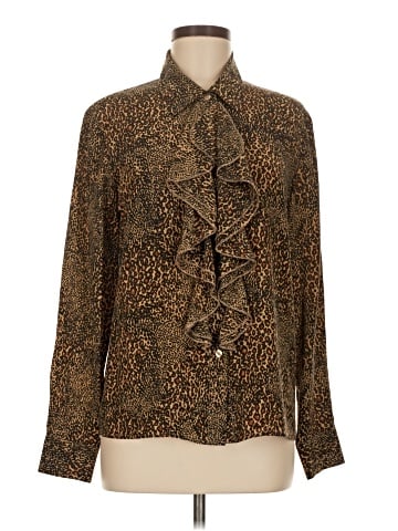 SILK CLUB COLLECTION Long Sleeve Blouse (view 1)