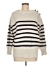 Zara Stripes Ivory Pullover Sweater Size M - photo 1
