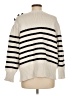Zara Stripes Ivory Pullover Sweater Size M - photo 2