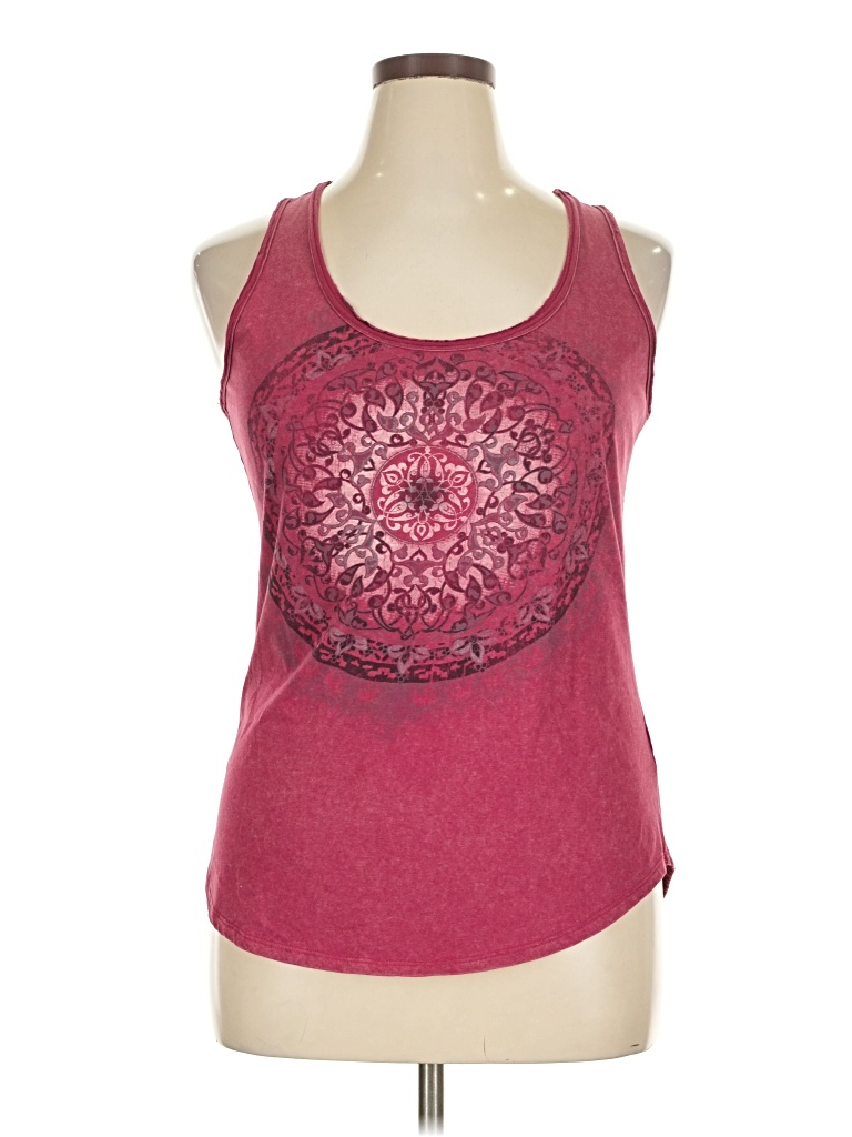 Pre-owned Maurices Tank Top Burgundy Halter Neckline Tops