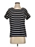 Talbots Outlet Stripes Black Short Sleeve Top Size S - photo 1