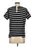Talbots Outlet Stripes Black Short Sleeve Top Size S - photo 2
