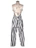 Olivaceous Stripes Gray Jumpsuit Size M - photo 2