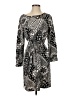 Ann Taylor LOFT Paisley Gray Casual Dress Size S - photo 1