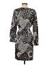 Ann Taylor LOFT Paisley Gray Casual Dress Size S - photo 2