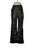 Silence and Noise 100% Polyester Metallic Black Faux Leather Pants Size 6 - photo 1
