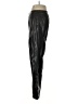 Silence and Noise 100% Polyester Metallic Black Faux Leather Pants Size 6 - photo 5