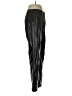 Silence and Noise 100% Polyester Metallic Black Faux Leather Pants Size 6 - photo 4