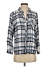 Tommy Bahama Plaid Blue 3/4 Sleeve Button-Down Shirt Size S - photo 1