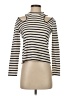 A.L.C. 100% Cotton Stripes Ivory Turtleneck Sweater Size XS - photo 1