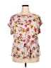 Assorted Brands Gray Short Sleeve Blouse Size 2X - photo 1