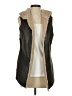 Dylan 100% Polyester Brown Faux Fur Vest Size XS - photo 1