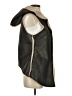 Dylan 100% Polyester Brown Faux Fur Vest Size XS - photo 4
