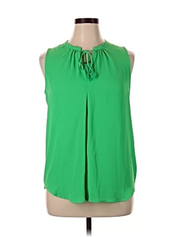 Rose + Olive Sleeveless Blouse (view 1)