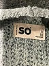 SO 100% Polyester Gray Cardigan Size 7 - photo 3