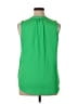 Rose + Olive 100% Polyester Green Sleeveless Blouse Size XL - photo 2