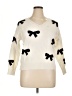 Shein Curve Hearts Ivory Pullover Sweater Size 0X - photo 1