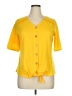 I.N. Studio Yellow Short Sleeve Top Size XL (petite) - photo 1