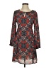 Paper Crown 100% Polyester Paisley Red Casual Dress Size XS (petite) - photo 1