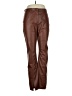 Jason Wu 100% Polyester Brown Faux Leather Pants Size XL - photo 1