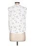 Como Black 100% Rayon White Sleeveless Blouse Size L - photo 2