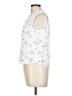 Como Black 100% Rayon White Sleeveless Blouse Size L - photo 5