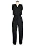 Aqua 100% Polyester Solid Black Jumpsuit Size S - photo 1