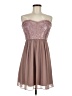 Max and Cleo 100% Polyester Brown Pink Cocktail Dress Size 6 - photo 1