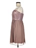 Max and Cleo 100% Polyester Brown Pink Cocktail Dress Size 6 - photo 5