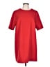 H&M Solid Red Casual Dress Size L - photo 1