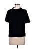 Gap 100% Polyester Black Short Sleeve Blouse Size M (petite) - photo 1