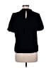 Gap 100% Polyester Black Short Sleeve Blouse Size M (petite) - photo 2