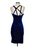 Unbranded Solid Blue Cocktail Dress Size S - photo 2