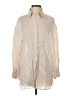 Zara Ivory 3/4 Sleeve Button-Down Shirt Size XS - photo 1