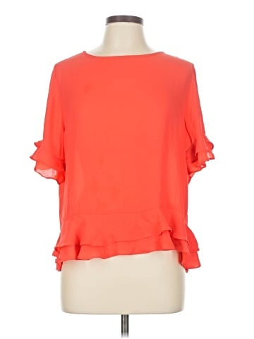 Emma & Olivia Short Sleeve Blouse (view 1)