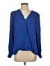Parker Blue Long Sleeve Blouse Size S - photo 1
