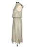 Adrianna Papell Metallic Silver Cocktail Dress Size 2 - photo 5