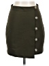 Express Solid Green Casual Skirt Size 00 - photo 1