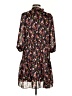 Bleecker 126 100% Polyester Floral Black Casual Dress Size 4 - photo 2