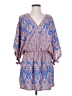 Adrienne 100% Polyester Paisley Blue Casual Dress Size S - photo 1