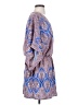 Adrienne 100% Polyester Paisley Blue Casual Dress Size S - photo 4